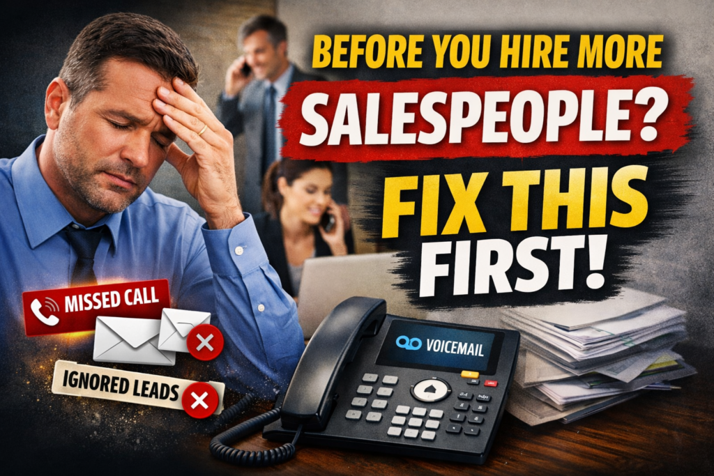 Before You Hire More Salespeople, Fix This First