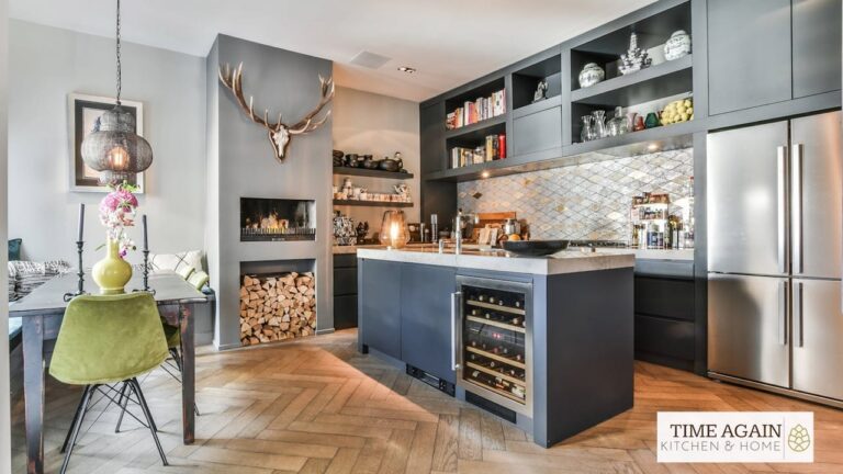 Video still of a finished kitchen from a promotional video